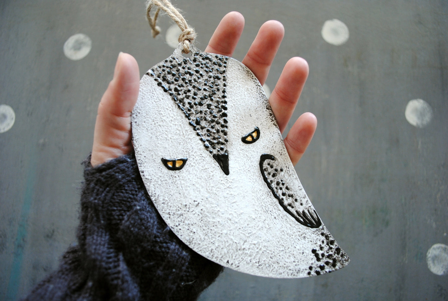 Arctic Owl Christmas Ornament