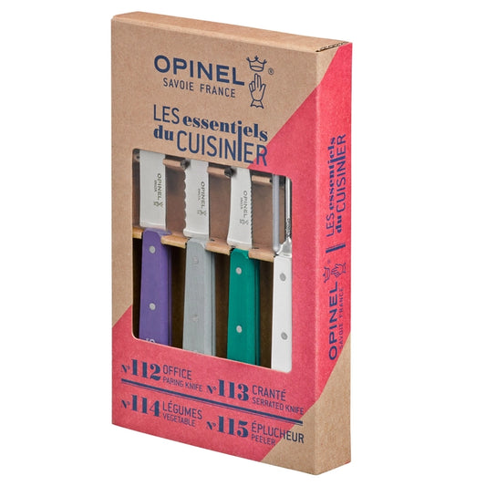 Opinel Les Essentiels Small Kitchen Knife Set - Art Deco