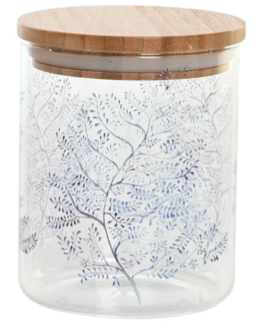 Bamboo Borosilicate Bottle 700ml - Trees