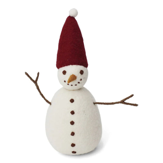 Felt Big Snowman - Red
