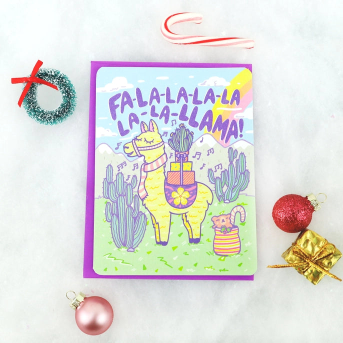 Greeting Cards - Fa La Llama
