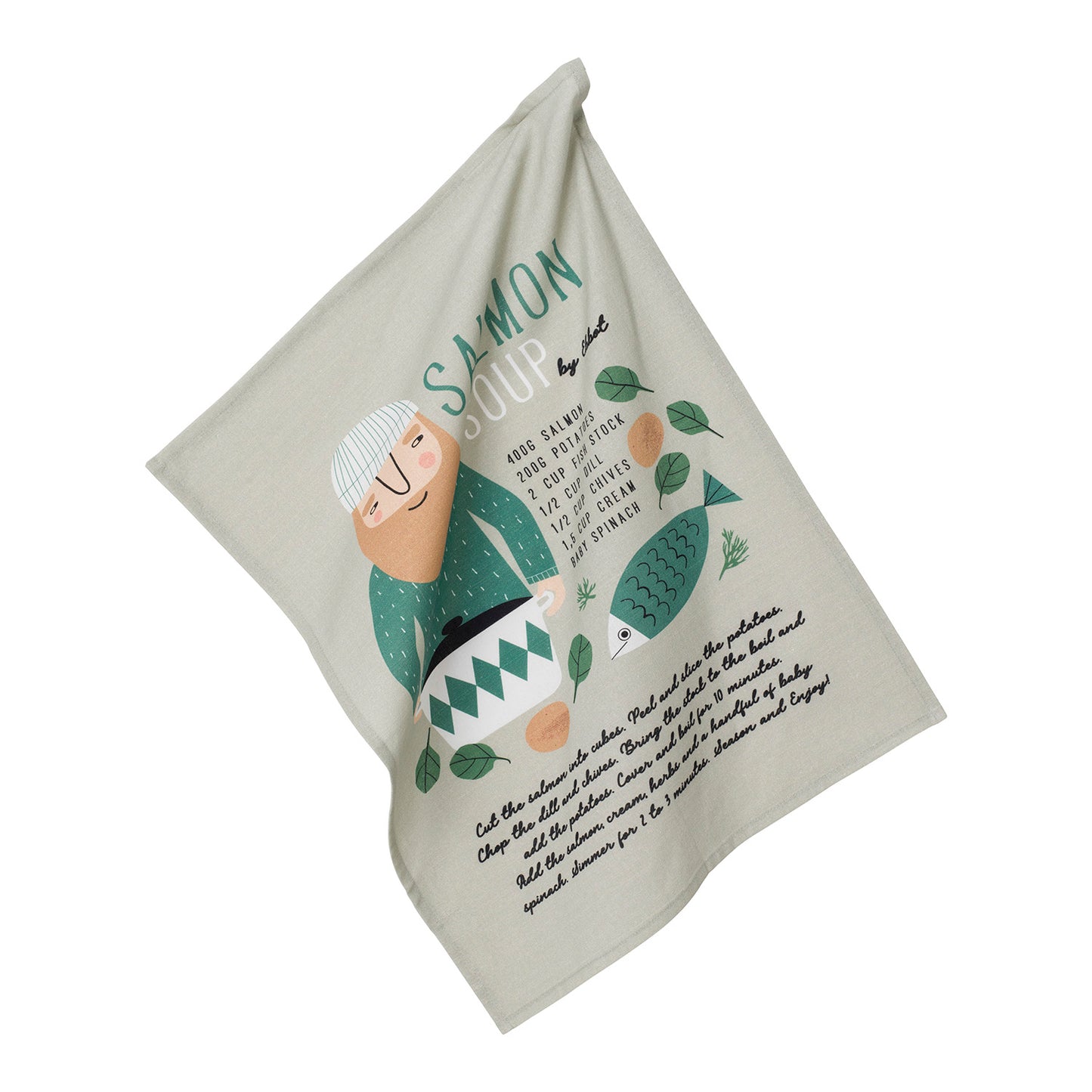 Friend Tea Towel - Salmon Soup Ebbot