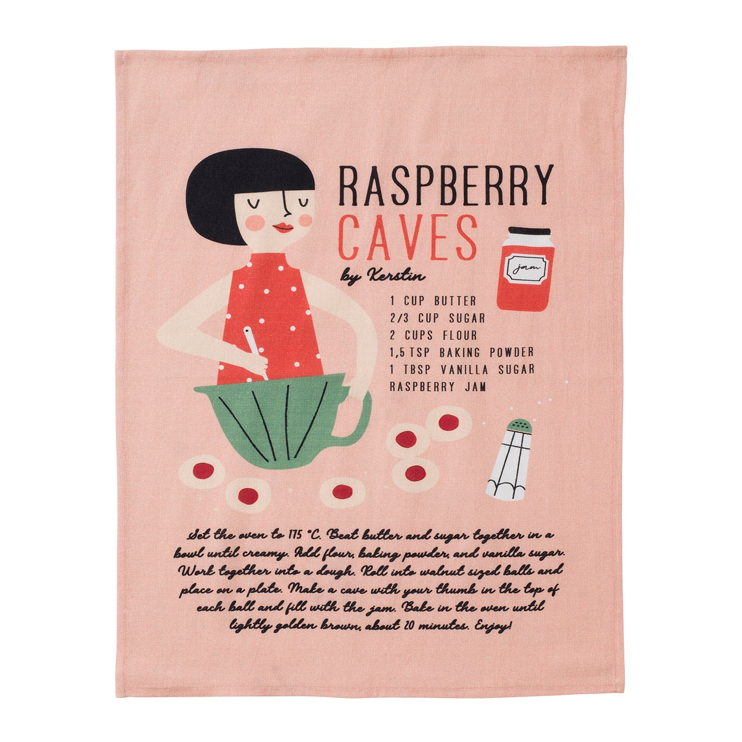 Friend Tea Towel - Raspberry Caves Kerstin