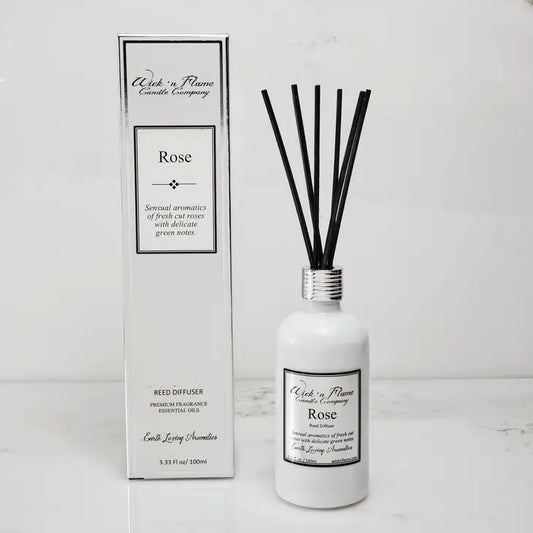 Wick'n Flame - Rose Reed Diffuser