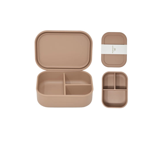 Silicone Bento Box | Almond