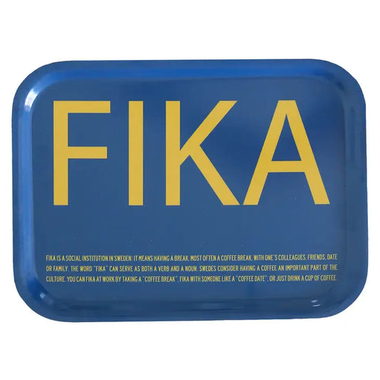 Serving Tray - Fika (Blue & Yellow)