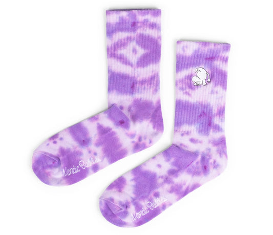 Moomintroll Tie Dye Socks - Purple