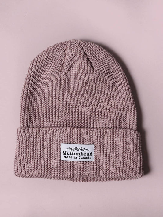 Cotton Knit Toque - Dusty Rose