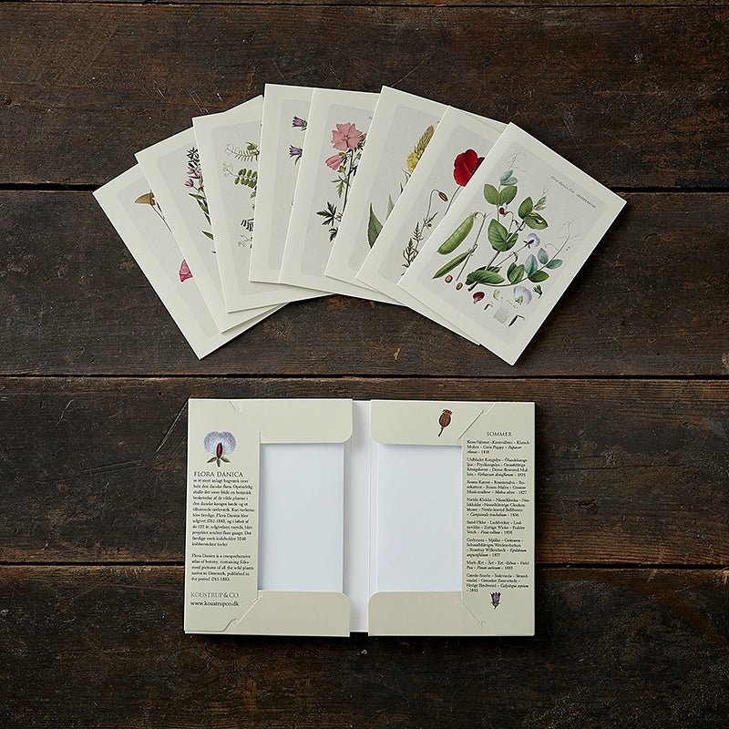 8 Cards with Envelopes - Summer Flowers