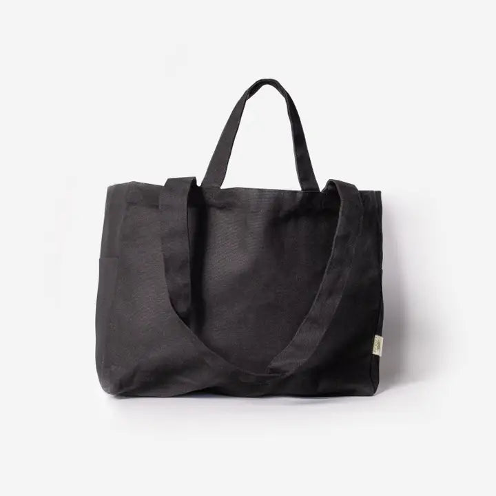 OMOM Organic Cloth Low Box Tote - Black