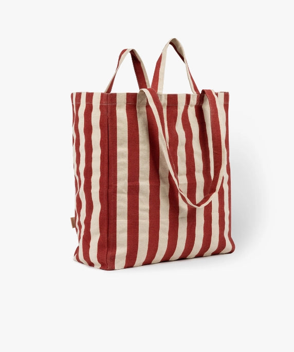 OMOM Original Organic Tote Bag - Striped Rusted