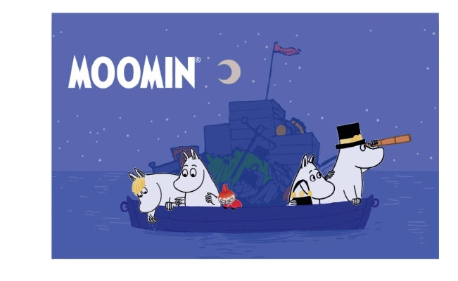Moomin Illustrated Warm Cozy Throw Blanket - Moonlight