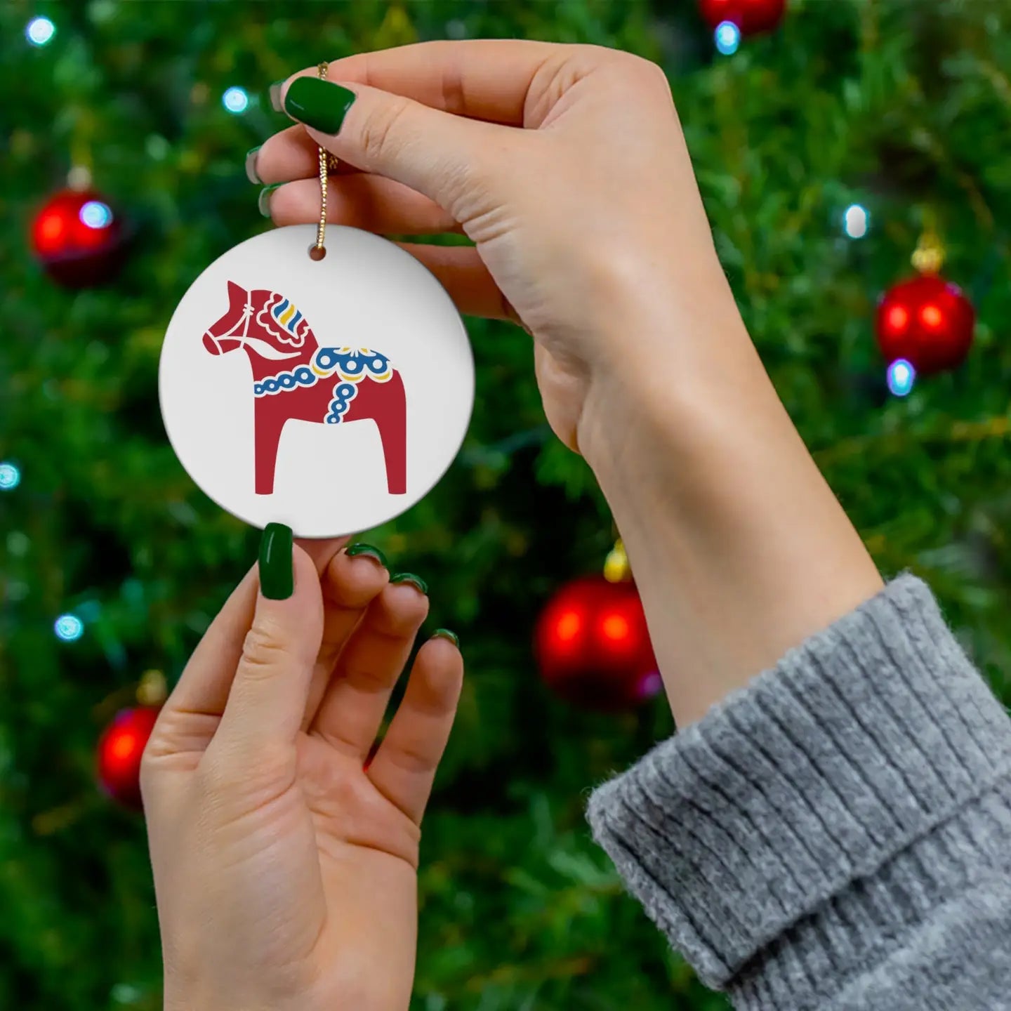 Swedish Dala Horse Ornament