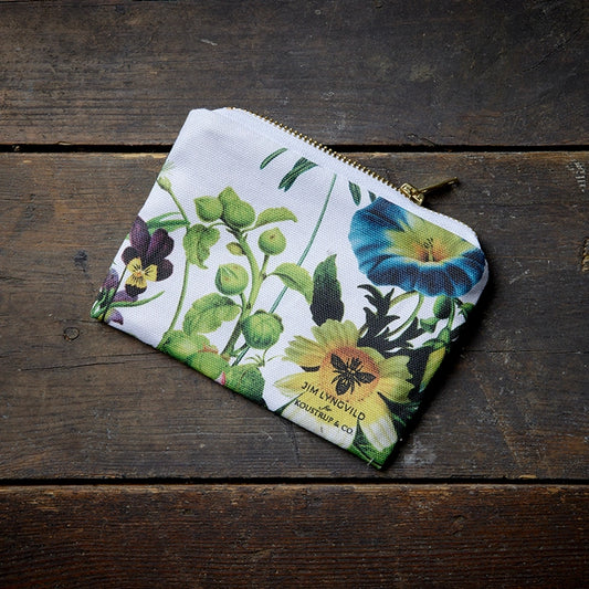 Organic Cotton Wallet - A Flower Garden
