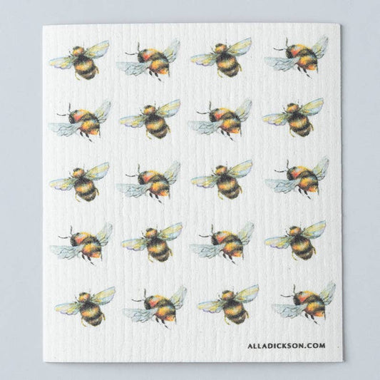 Swedish Dishcloth - Bumblebees