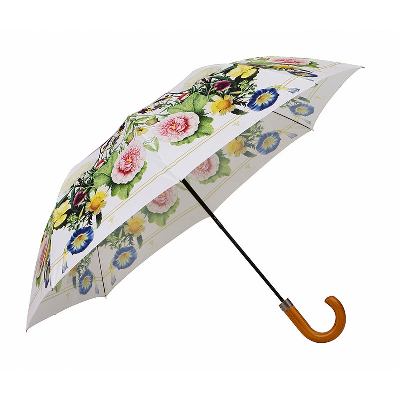 Umbrella with Bamboo Handle - A Flower Garden