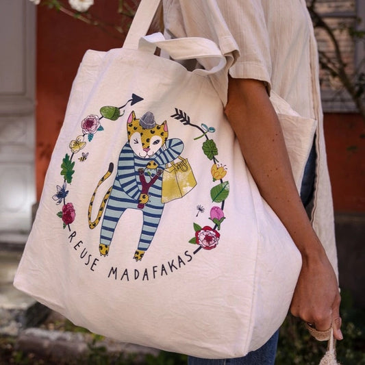 OMOM - Nature Organic Tote Bag Reuse Madafakas!