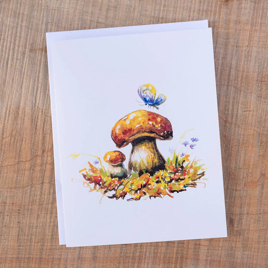 Greeting Cards - Brown Mushroom