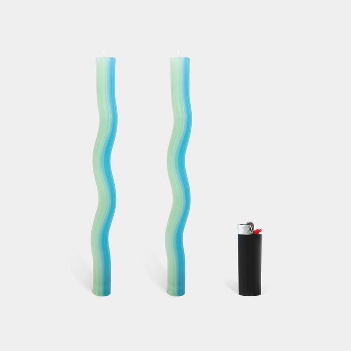 Wiggle Candle Sticks by Lex Pott - Mint (2 Pack)