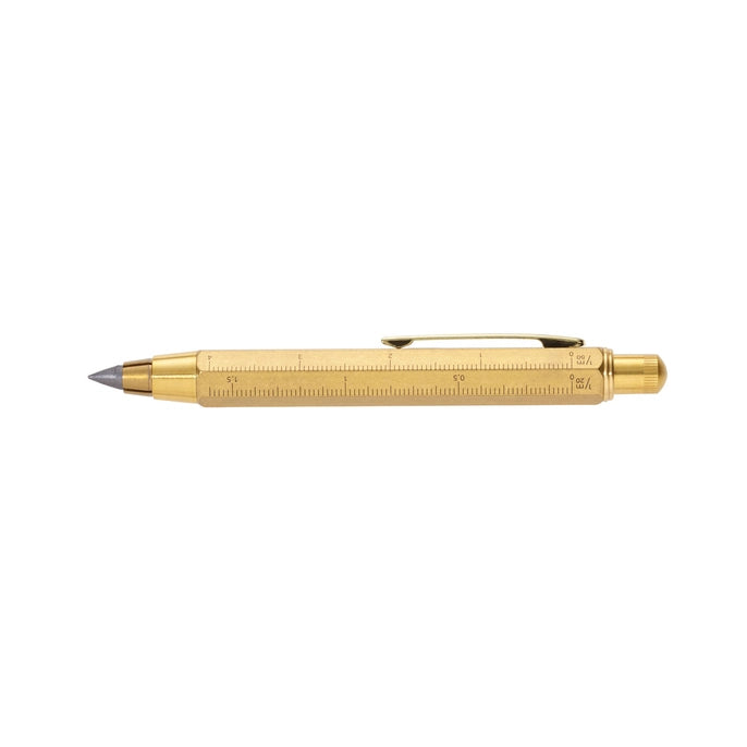 Troika Carpenters Construction 5.6 mm Clutch Pencil - Brass