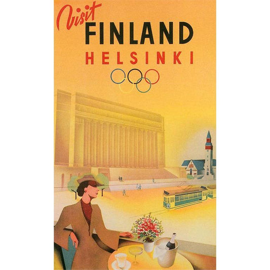 Greeting Card - Visit Finland Travel Poster