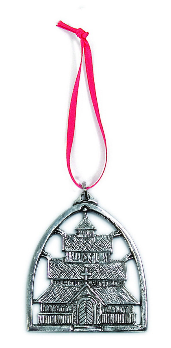 Pewter Ornament - Stav Church