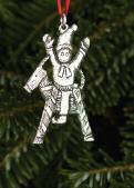 Pewter Ornament - Tomte on Jul Bok