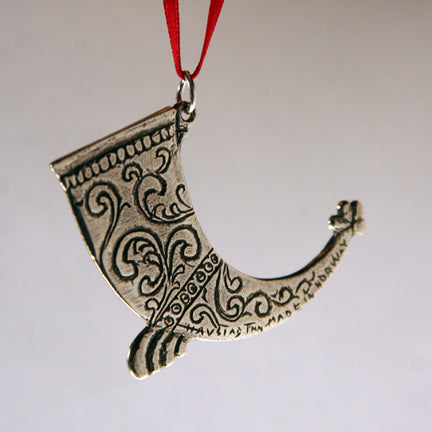 Pewter Ornament - Drinking Horn