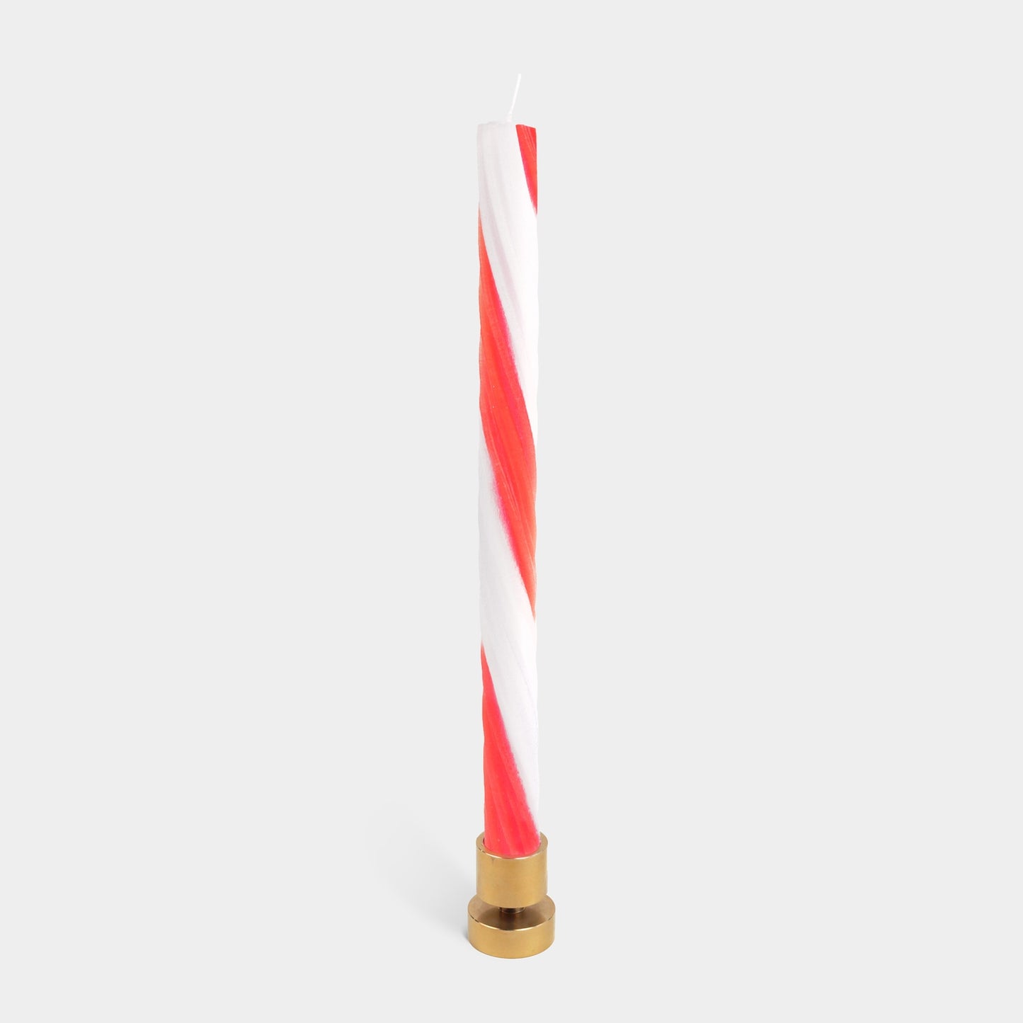 Rope Candle Sticks By Lex Pott - Candy Cane (2 Pack)