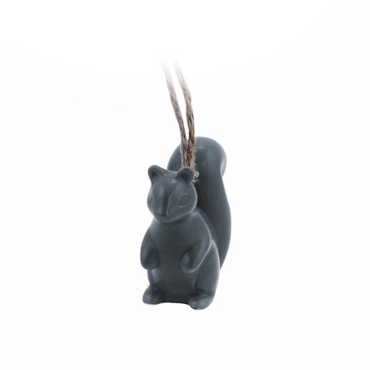 Woodland Folk Hanging Decoration - Navy Squirrel