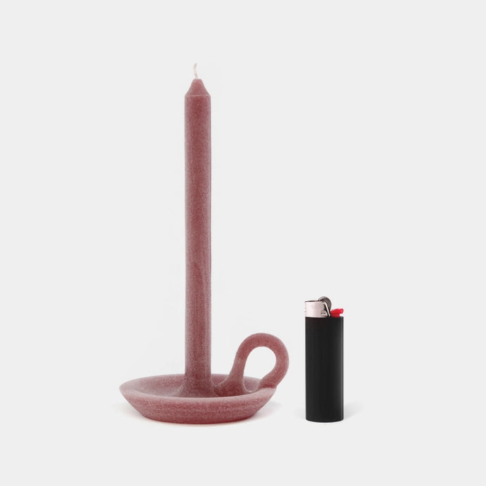 Tallow Taper Candle - Burgundy