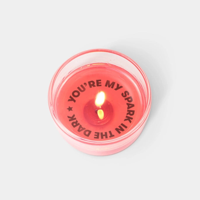 Secret Message Candle - You're My Spark in the Dark