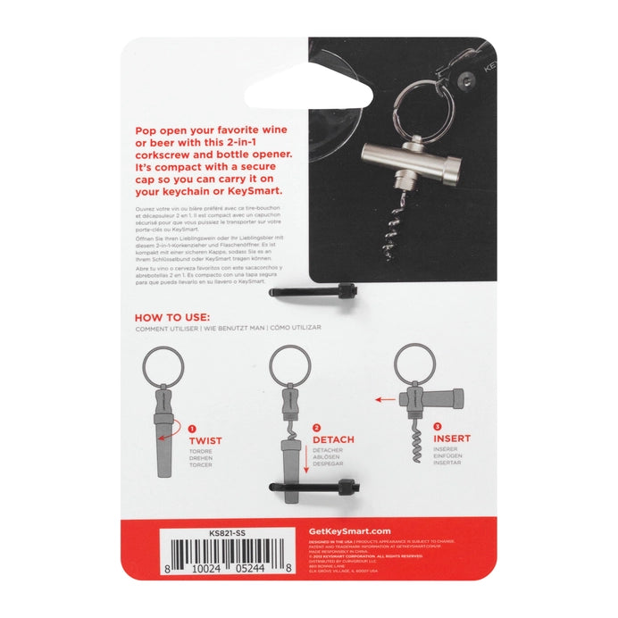 Corksmart Keychain Wine & Bottle Opener