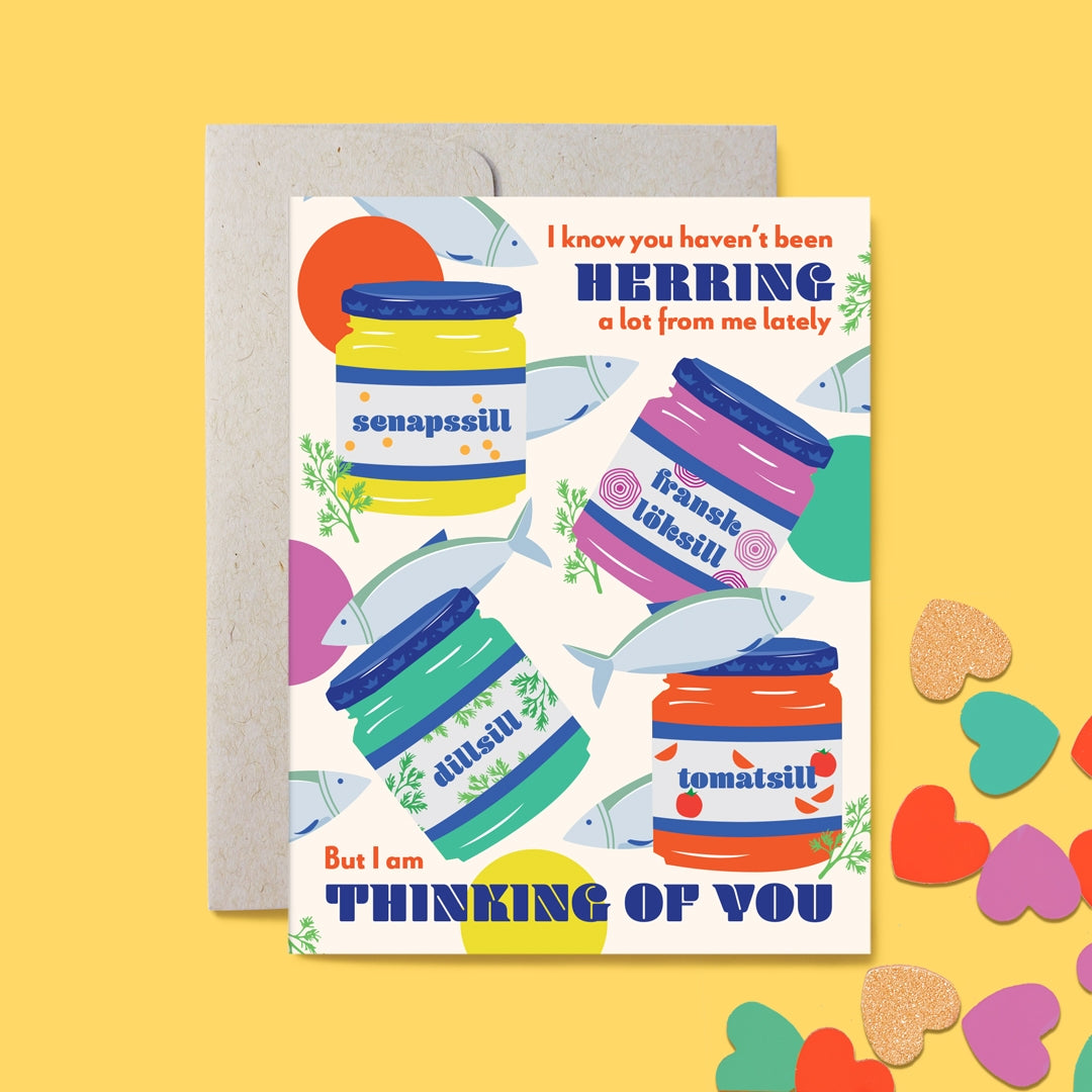 Greeting Cards - Swedish Herring Thinking of You