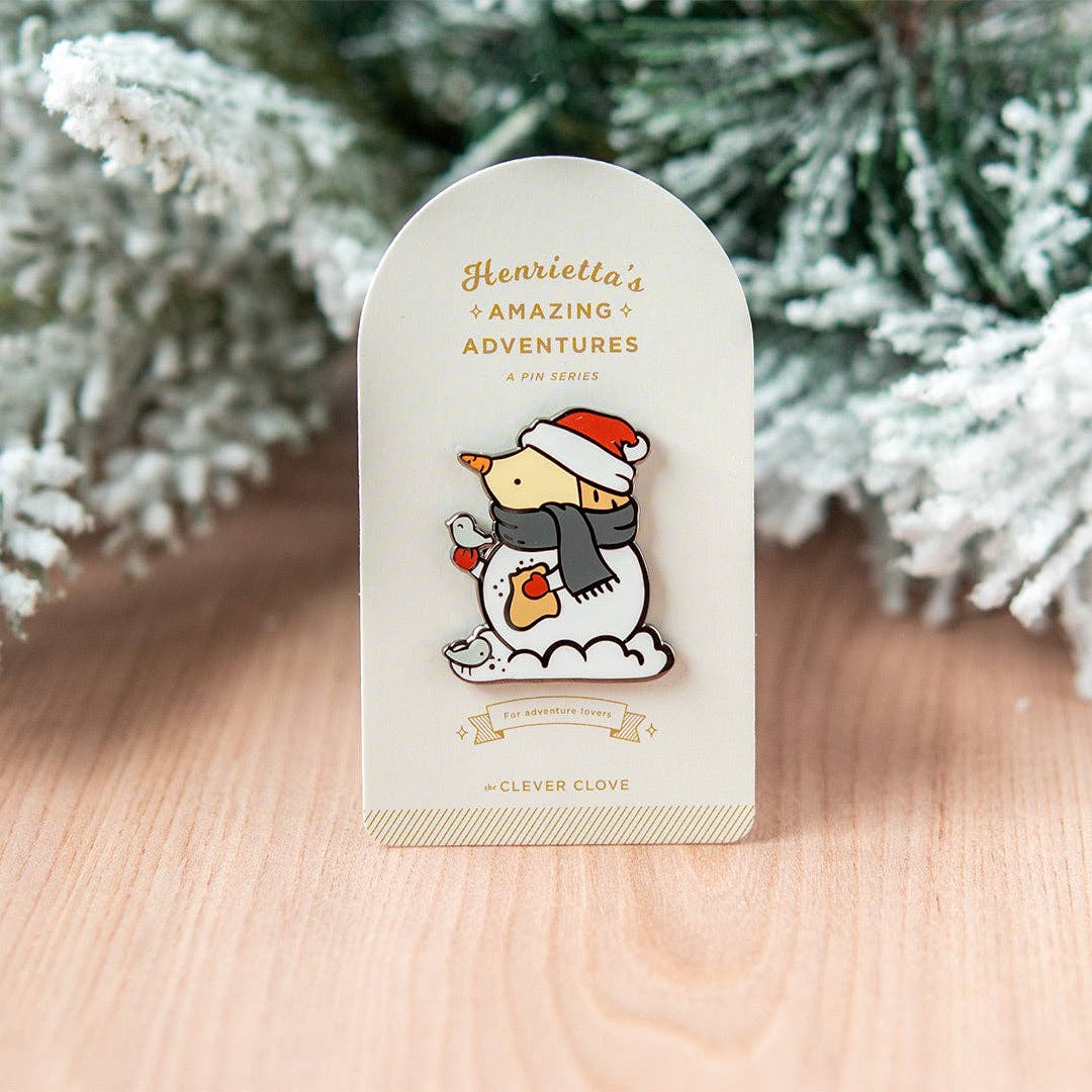 Henrietta Snowman Pin