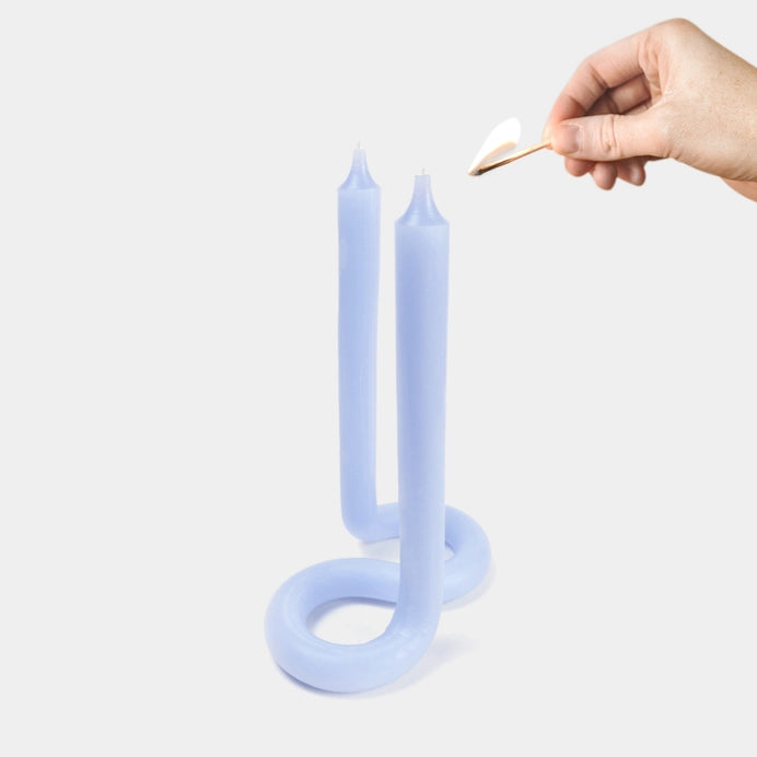 Twist Candle Sticks By Lex Pott - Light Lavender