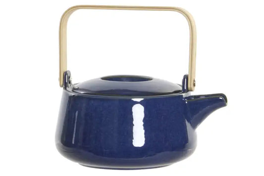 Porcelain Bamboo Teapot - Blue