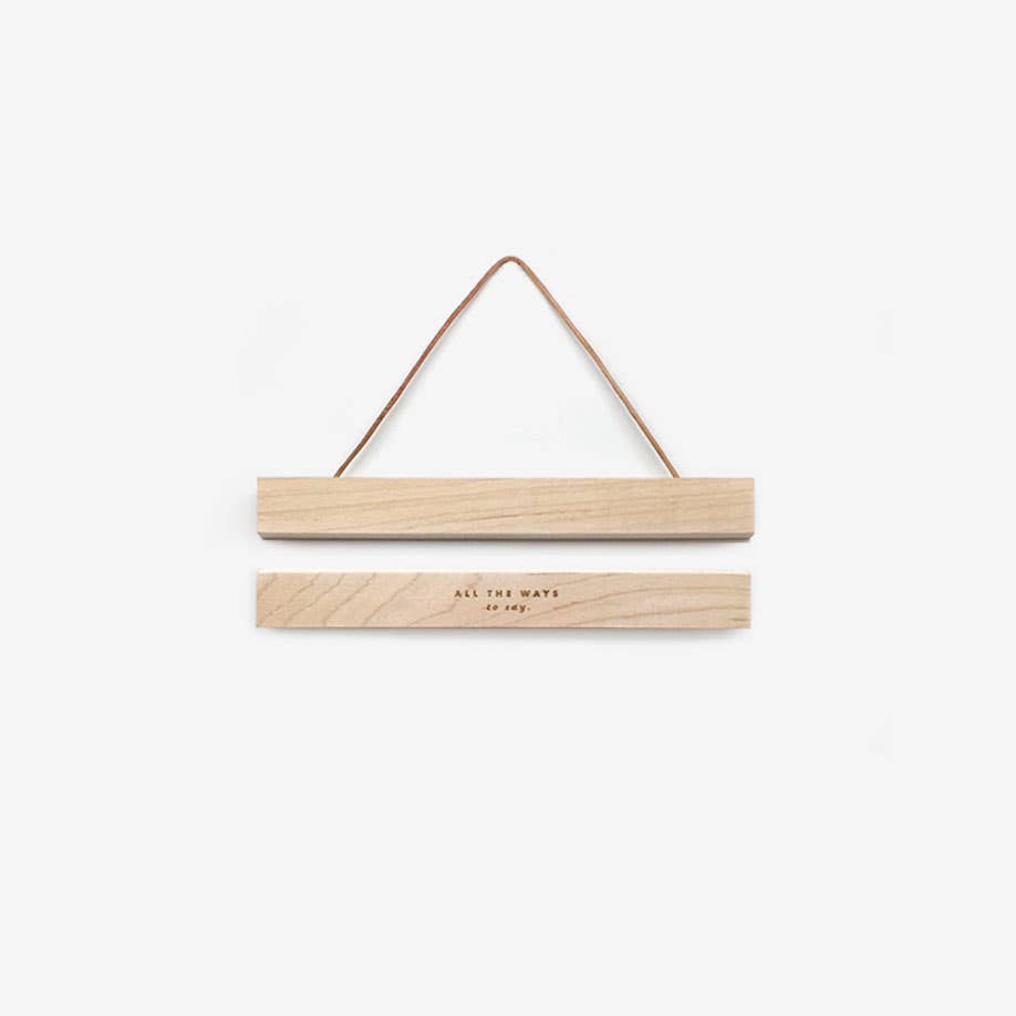 Wooden Magnetic Poster Hanger - Small