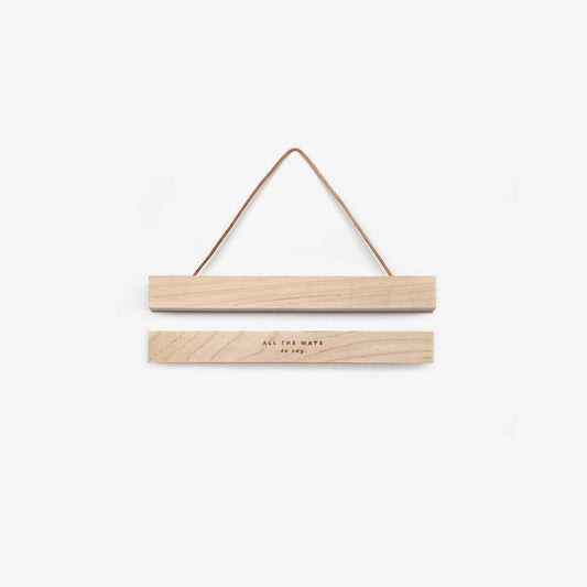 Wooden Magnetic Poster Hanger - Small