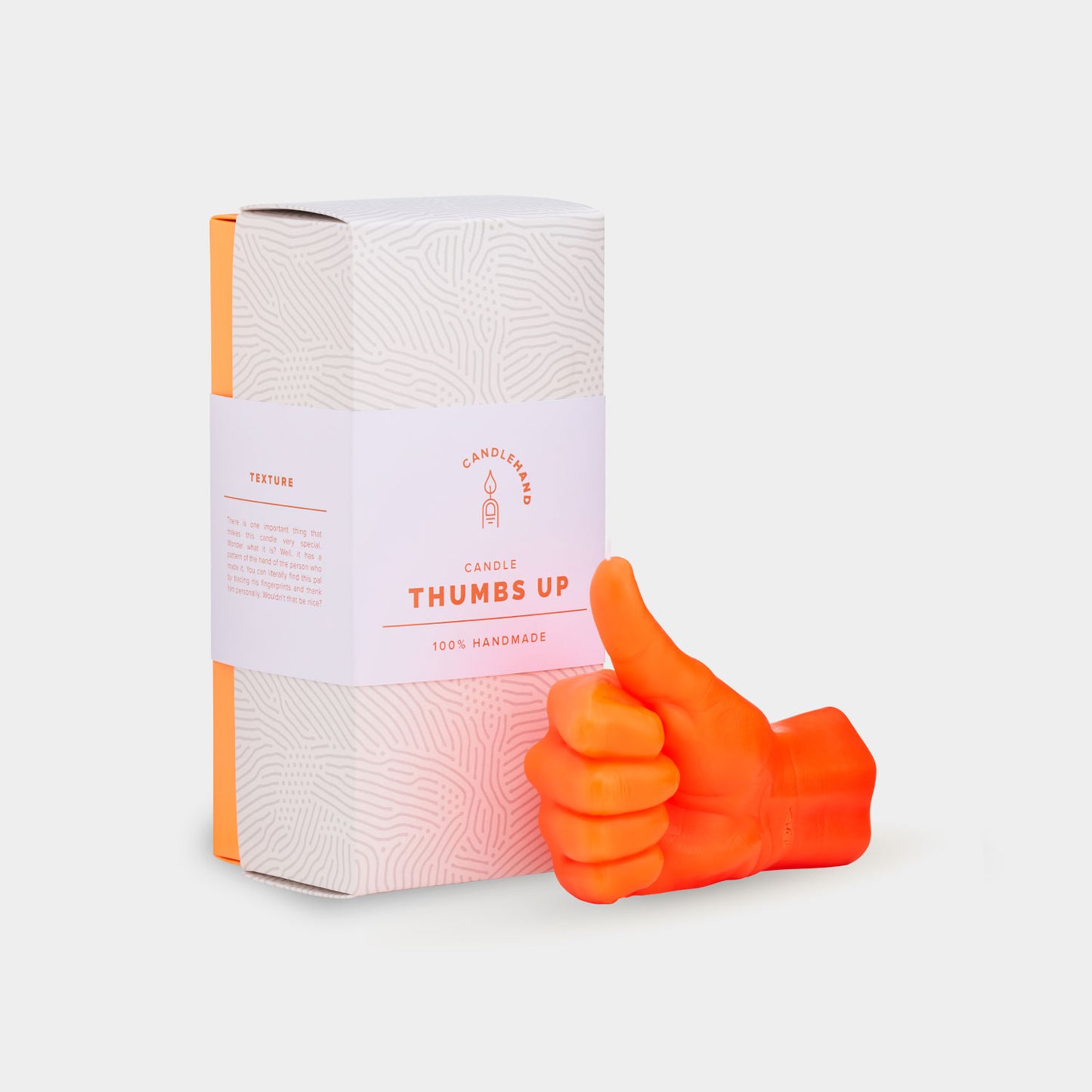 Candlehand Thumbs Up - Neon Orange