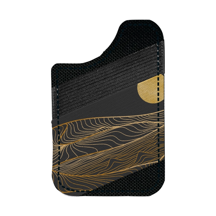 Magnetic Phone Elastic Wallet (Black Dunes)