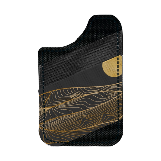 Magnetic Phone Elastic Wallet (Black Dunes)