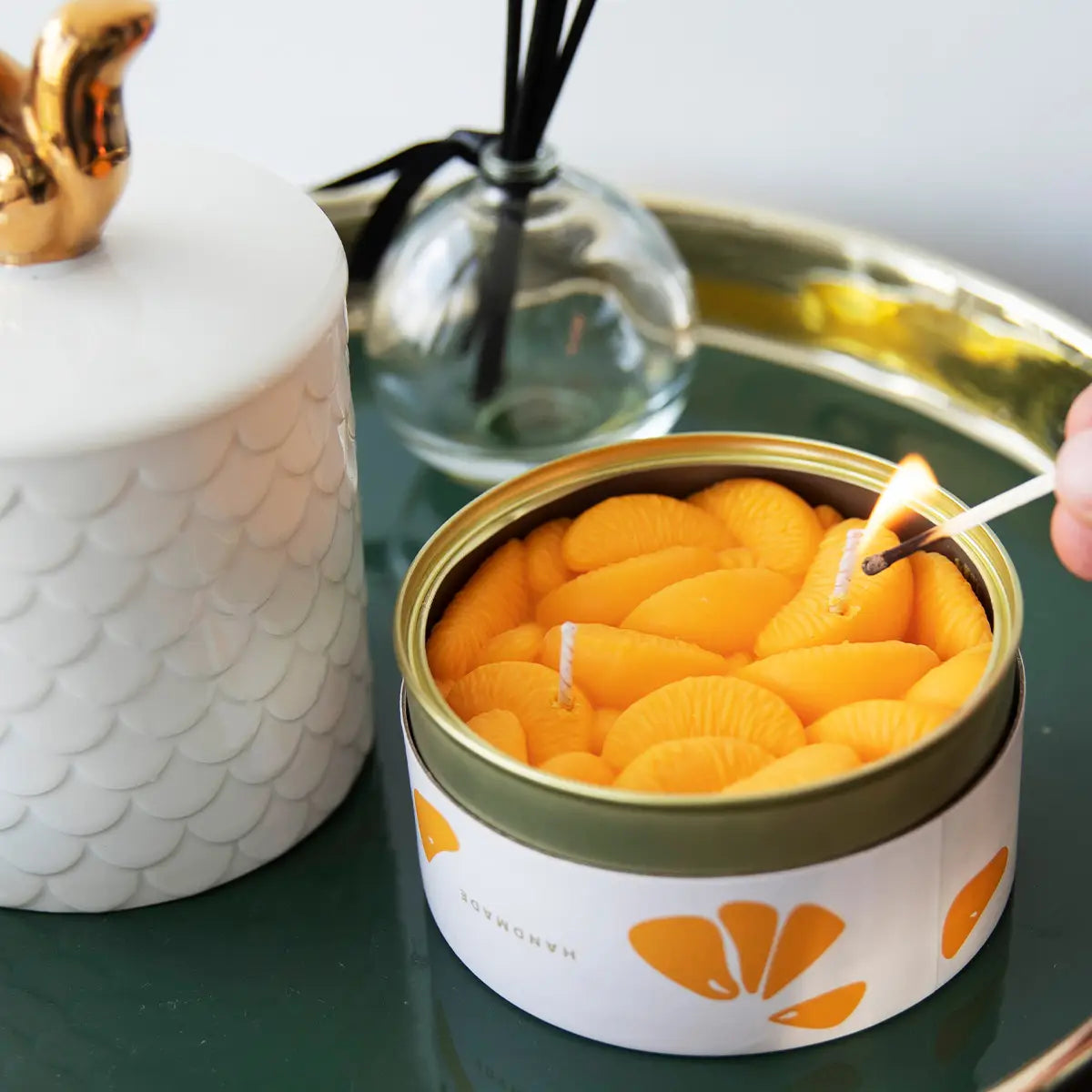 Candlecan Tin Candle - Peeled Tangerines