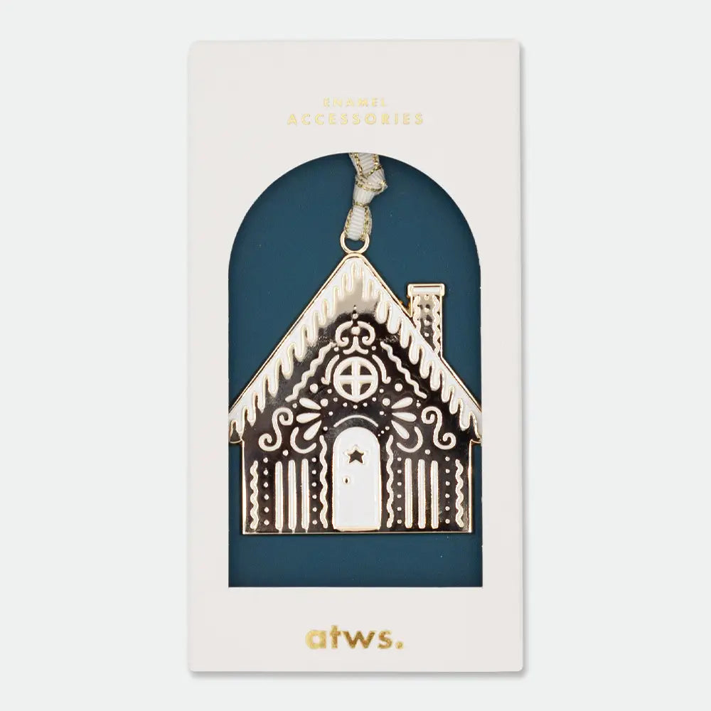 Snowy House Christmas Ornament