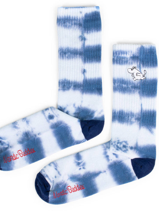 Moomintroll Tie Dye Socks - Blue