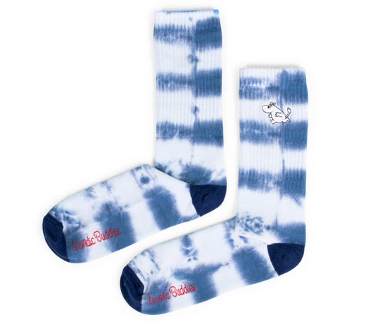 Moomintroll Tie Dye Socks - Blue