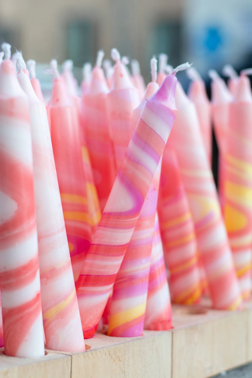 Taper Marble Sunset Candles - 3 Pack