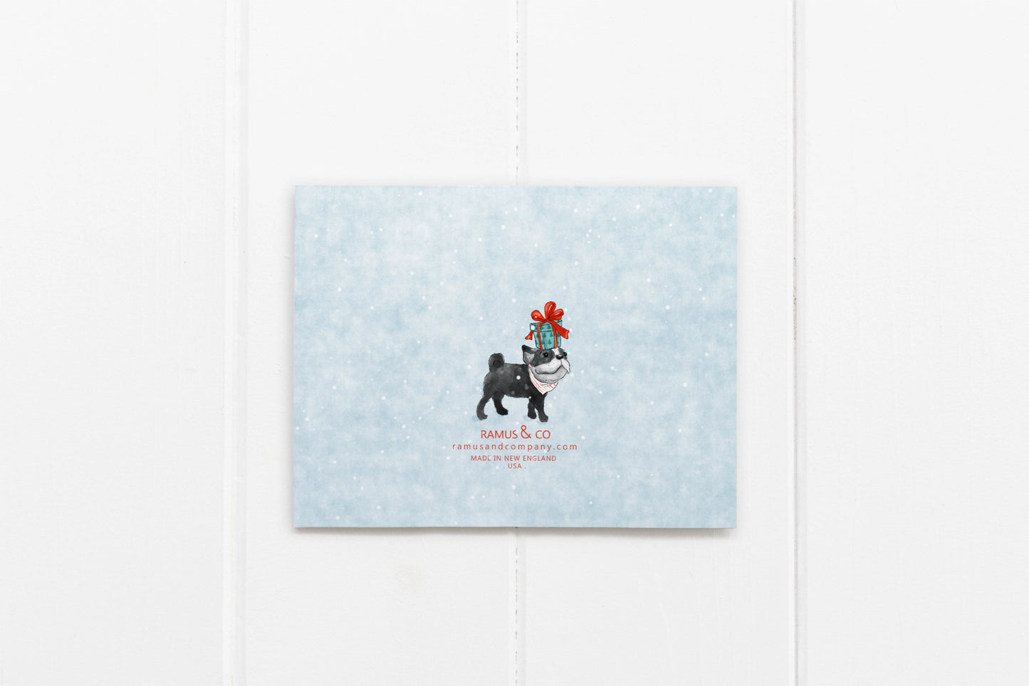 Greeting Cards - Dog Walking in a Winter Wonderland