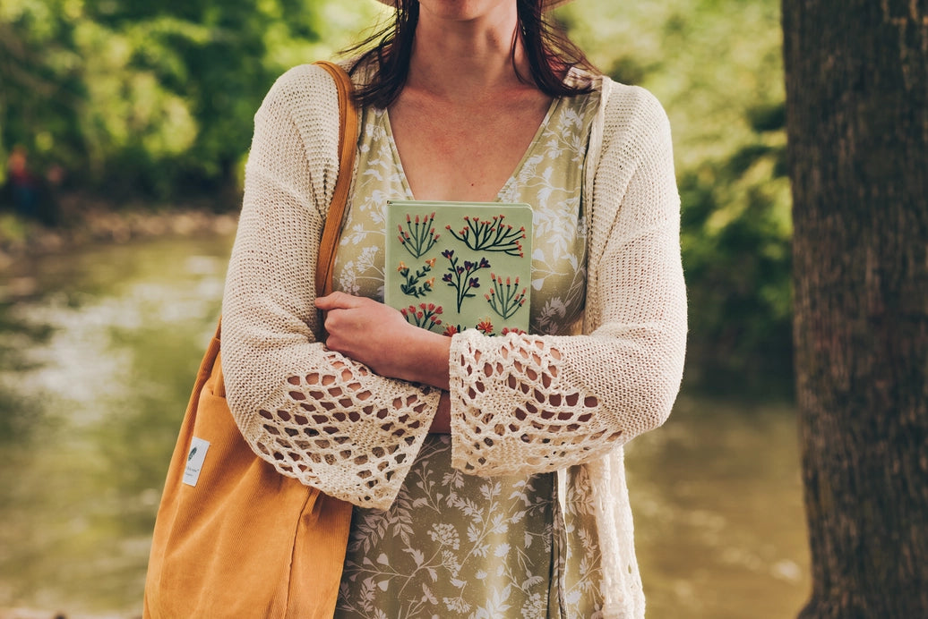 Petite Blooms Vegan Embroidered Journal