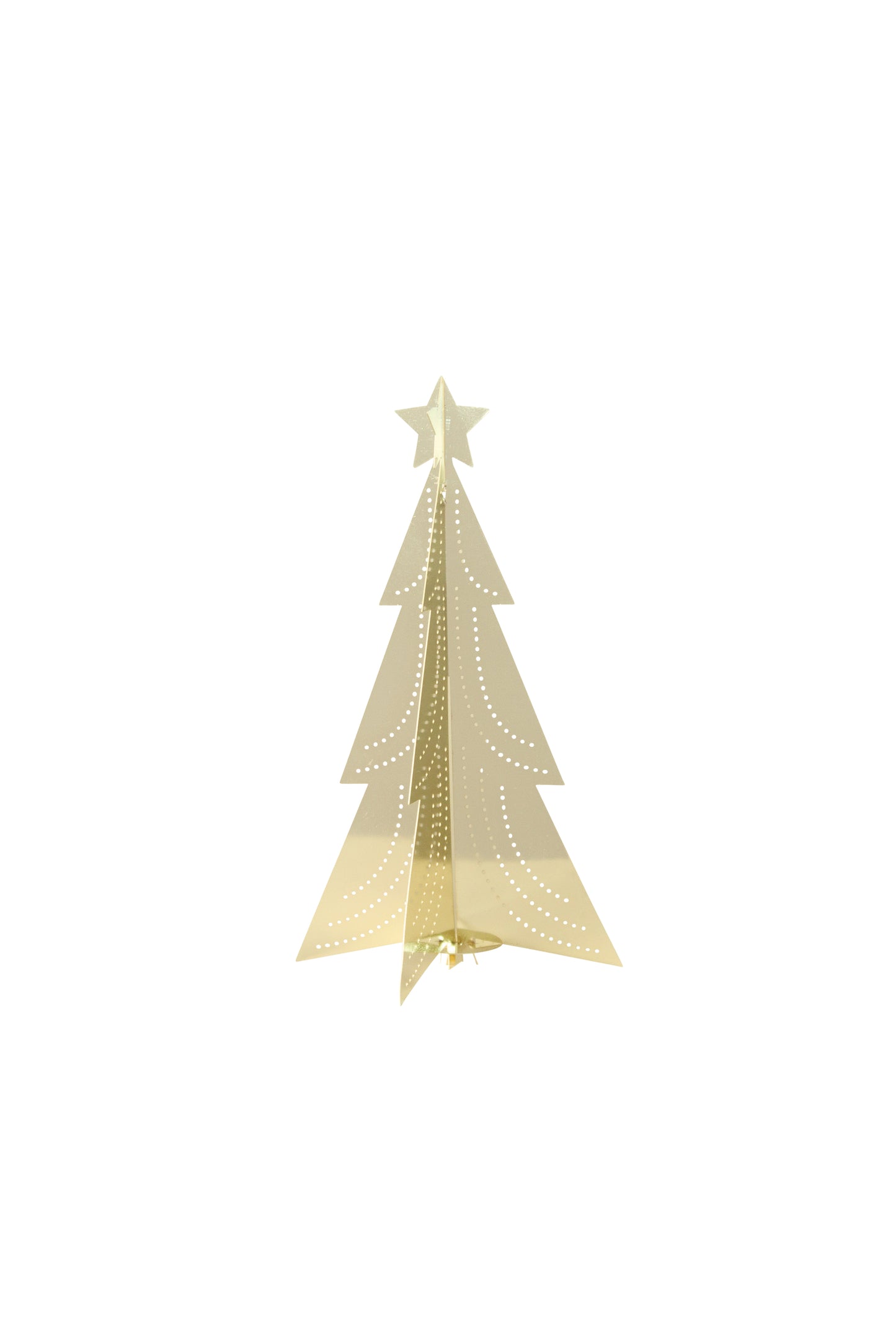 Metal Christmas Tree - Small Gold Bow